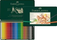 Image of Faber Castell Albrecht Durer Magnus Watercolour Pencils 24 Tin - Large Diameter