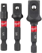 Image of Milwaukee Shockwave Impact Socket Adaptor Set (3Pc)