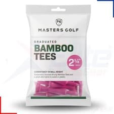 Image of Masters Bamboo Golf Tees Castle Graduated Wooden Bio Degradable Wood