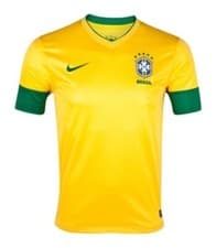 Image of BNWT RARE OFFICIAL NIKE BRAZIL BOYS HOME FOOTBALL SHIRT SIZE 12-13 YEARS 2012/13