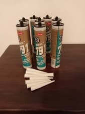 Image of X8 Dowsil 791 weatherproofing silicone sealant 310ML x4 Anthracite + x4 White.