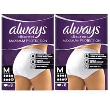 Image of Always Discreet Heavy Adult Incontinence Pants 2X8pk Medium
