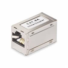 Image of StarTech Shielded RJ45 Coupler Inline Cat6a Coupler Female to Female (F/F) T5...