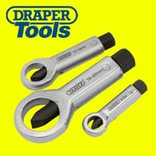 Image of Draper 55108 Nut Splitter Set for Removing Seized Damaged Stuck Nuts Bolts