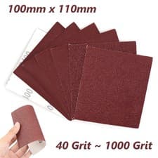 Image of Sandpaper Sanding Sheets Fine Medium Coarse Wood Metal mixed 40 Grit - 1000 Grit