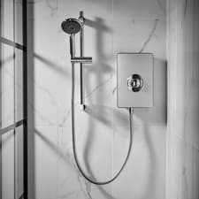 Image of Triton Style 3 8.5kW Electric Shower - Brushed Steel (Aspirante, Collection 2)