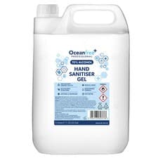 Image of Hand Sanitiser Gel Sanitizer 70% Alcohol - 5L Litre - Unscented - Ocean Free