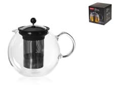 Image of Bodum Glass Borosilicate Assam Pressure Teapot Lt 1.5, Stainless Steel Filter