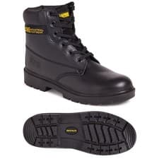 Image of Apache AP300 Black 6 Eye Safety Boot | Water Resistant | Steel Toe Cap