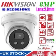 Image of Hikvision DS-2CD2386G2-ISU/SL AcuSense 8MP 4K DarkFighter Two-Way Audio Camera