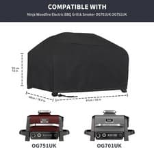 Image of Cover Fit for Ninja Woodfire Outdoor Grill OG701UK OG751UK Electric BBQ Gril