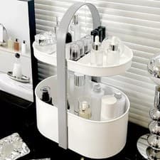 Image of Multi-layer Storage Box Makeup Basket Organizer Bathroom Cosmetics Holder