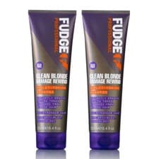 Image of 2 X Fudge Clean Blonde Damage Rewind Violet Toning Shampoo 250ml UK seller