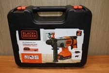 Image of BLACK & DECKER BCD900D1K 18v 3 function hammer SDS plus drill with chisel 2Ah