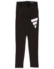 Image of ADIDAS Womens Graphic Leggings UK 4/6 XS Black Cotton CJ01