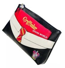 Image of Harry Potter Gryffindor 2-in-1 Makeup Bag Hogwarts House Travel Pouch & Wash Bag