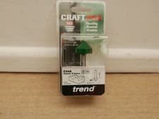 Image of TREND C045X1/4TC C045 45* CHAMFER V GROOVE TCT ROUTER CUTTER BIT 1/4" SHANK