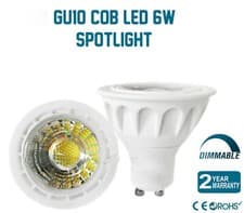 Image of 8x 6W LED GU10 Dimmable Reflector Spot Light Bulbs 3000K Warm 6000K Daylight