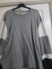 Image of Jack & Jones Men’s Color-Block Crewneck Sweatshirt – Grey & White, Logo Chest
