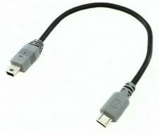 Image of Mini USB to Micro USB Cable OTG Adapter 5 Pin Data Charge Lead 25cm-1m