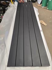 Image of KUDOX ALULITE FLAT ALUMINIUM RADIATOR 1800 X 470MM BLACK (21)