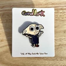 Image of Gift Idea Harry Potter Inspired Dobby Elf Free Dooby Sock Cute Pin Enamel Badge
