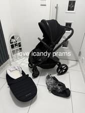Image of iCandy Peach 7 Black Edition stroller &carrycot 🖤