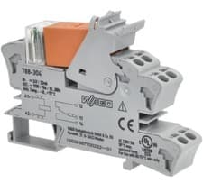 Image of WAGO 788-304 General Purpose Relay SPDT (1 Form C) 24VDC Coil DIN Rail