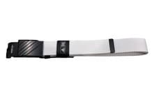 Image of Adidas Three Stripes Tour Golf Webbing Belt WHITE Cut To Size NEW