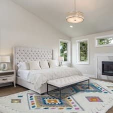 Image of Ariana Rhombus Rug AR09 Moroccan Boho Tribal Shaggy Bedroom Living Room Rugs