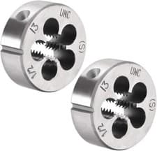 Image of 1/2-13 UNC Round Die, Machine Thread Right Hand Threading Die, Alloy Tool Steel