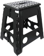 Image of B4E Super Strong Plastic Small 9 Inch and Large 15 Inch Folding Step Stool