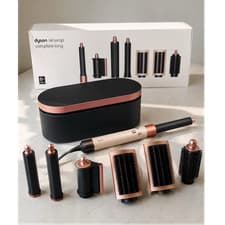 Image of Dyson Airwrap Complete Long Multi Styler Black Rose Gold Attachments