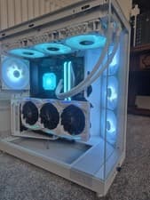 Image of White Gaming PC Esports Ready Corsair RAM And AIO. Includes Gaming Moniter