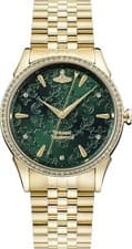 Image of vivienne westwood wallace VV208GDGD green dial ladies gold 37mm s/steel  watch