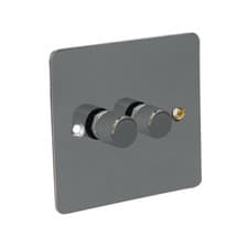 Image of CED Black Nickel Switches & Sockets Flat Range - Axiom Electrical Flatplate