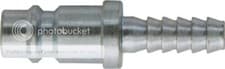 Image of PCL XF Hi Flow Integral Adaptor Tailpiece 1/4" 6mm Hose Bore Air AL206x2- QTY 10