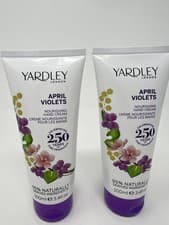 Image of April Violets by Yardley London Hand Cream 3.4oz 100ml NWOB 2 PC Lot
