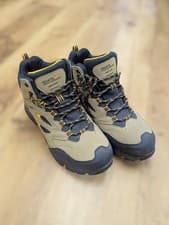 Image of Regatta Isotex Waterproof Breathable Hiking Boots In Khaki/Black