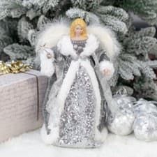 Image of The Christmas Workshop Angel Tree Topper / 12 Inches Tall / Various Colours