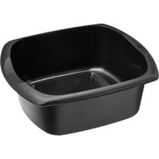 Image of Addis Rectangular Bowl Soft Black 9.5 Litre Large Kitchen Washing Up Sink Tub
