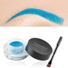 Image of Eyebrow Cream Waterproof Eyebrow Gel Long Lasting Brow Pomade with Brush Natural