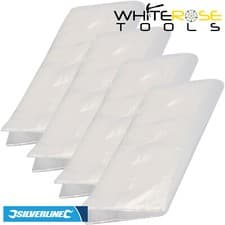 Image of Silverline Polythene Dust Sheet Clear Painting DIY Rubble Cover 3.6 x 2.7m