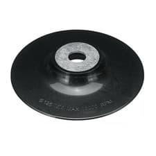 Image of 5'' 125mm For Angle Grinder Polisher Fibre Disc Rubber Backing Pad M14 Flange UK