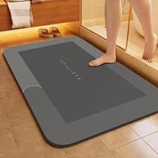 Image of Super Absorbent Floor Mat Soft Quick-Drying Non-Slip Diatom Mud Bath Floor Mat