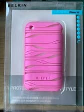 Image of Belkin Apple iPhone 3G 3GS 16GB 32GB Grip Silicone Sleeve Case Cover PINK