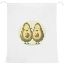 Image of 'Two Avocados in Love' Laundry / Washing / Storage Bag (LB00036213)
