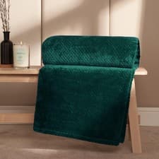 Image of OHS Luxury Popcorn Waffle Blanket Large Warm Fleece Throw Over Bed Travel