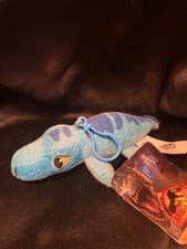 Image of NEW JURASSIC WORLD DOMINION DINOSAUR MOSASAURUS SOFT TOY BAG CLIP ON