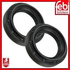 Image of Diff Shaft Seal x2 Manual Transmission Febi 46419 For Opel Signum Tigra 24583232